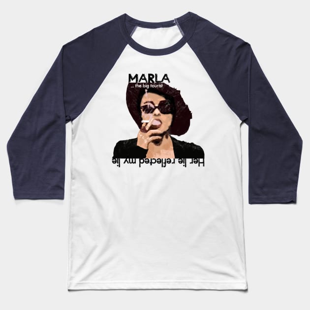 Marla Fight Club Baseball T-Shirt by RedSheep